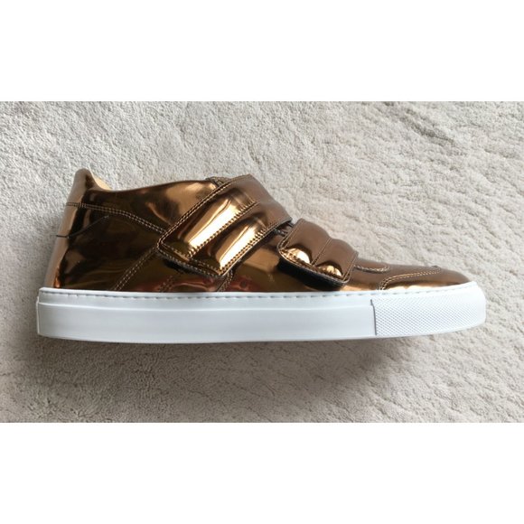 MAISON MARGIELA Mirrored Bronze Leather SNEAKERS - Picture 2 of 14